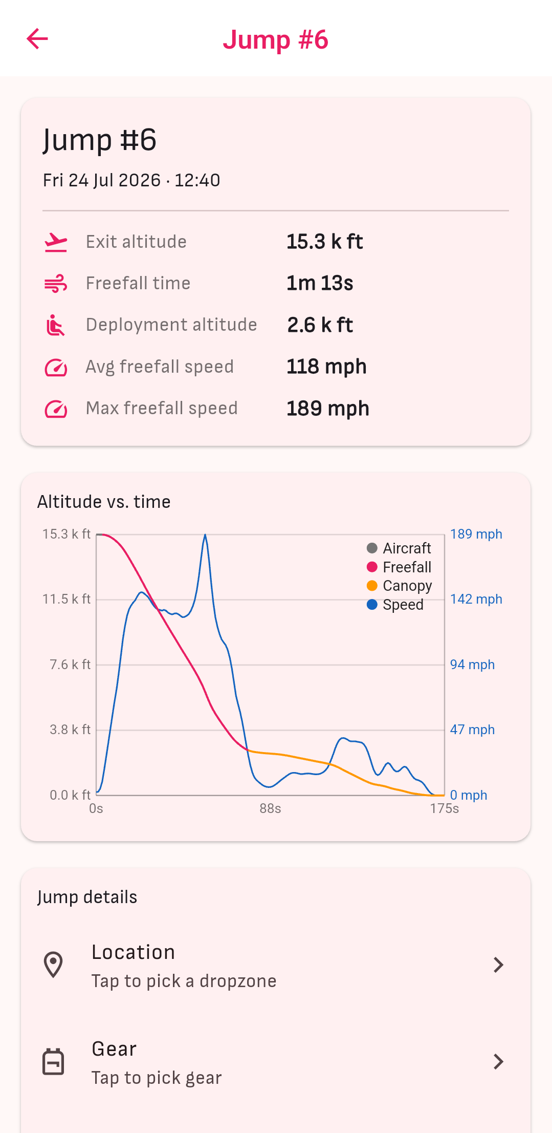 AON2 Aria speaking audible altimeter app logbook